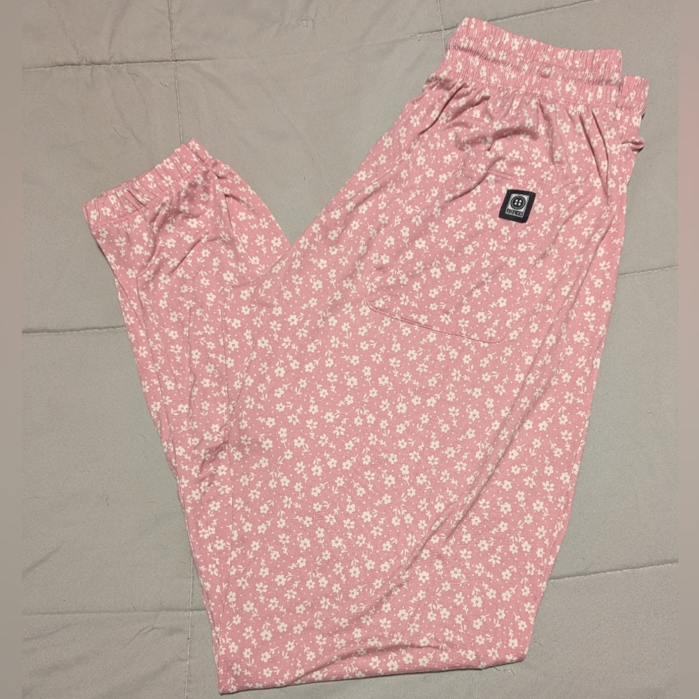 Jolyn Clothing Pink Floral Lounge Pants